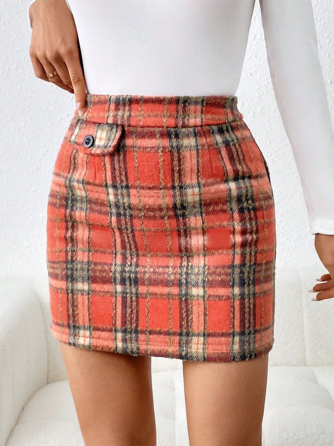 Plaid Mini Skirt