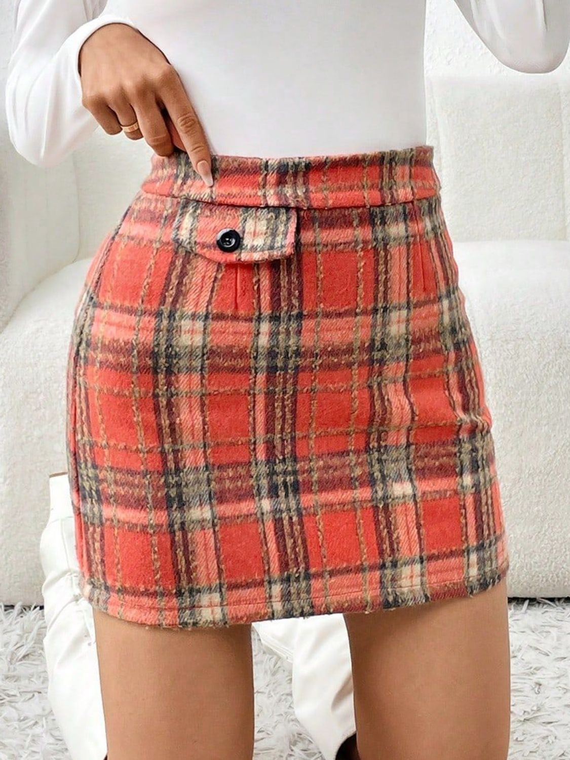 Plaid Mini Skirt