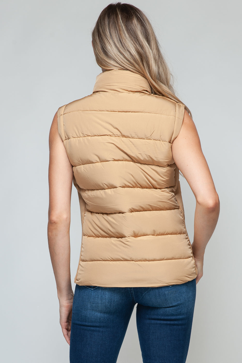 Zip Up Turtleneck Vest