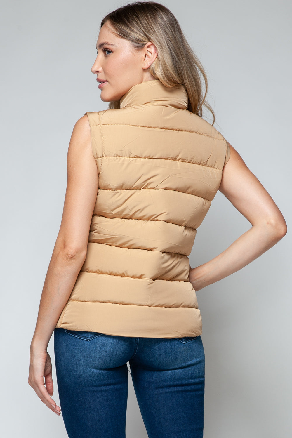 Zip Up Turtleneck Vest