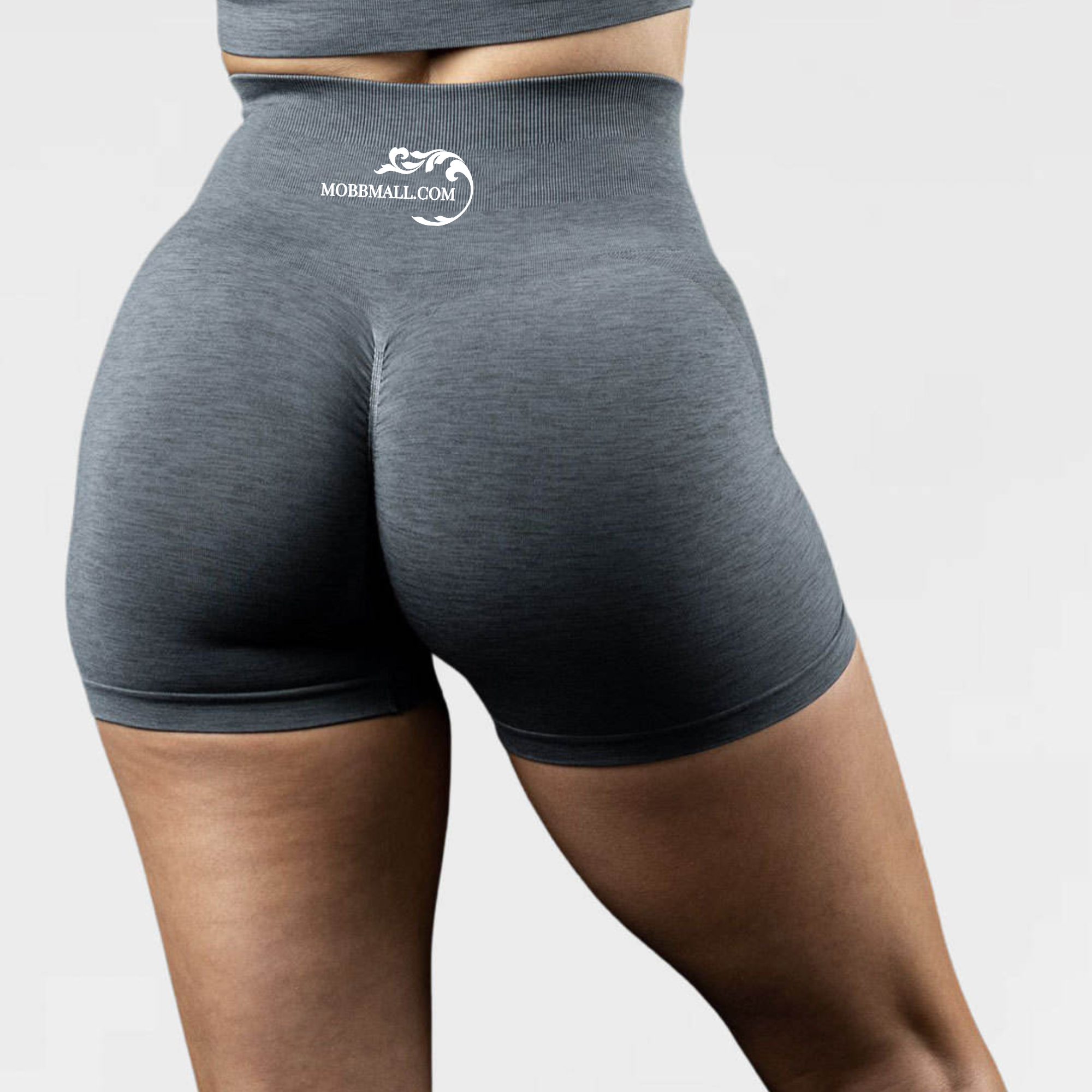 MobbMall's  Yoga Shorts Seamless Scrunch Butt Contour Biker AMPLIFY Shorts