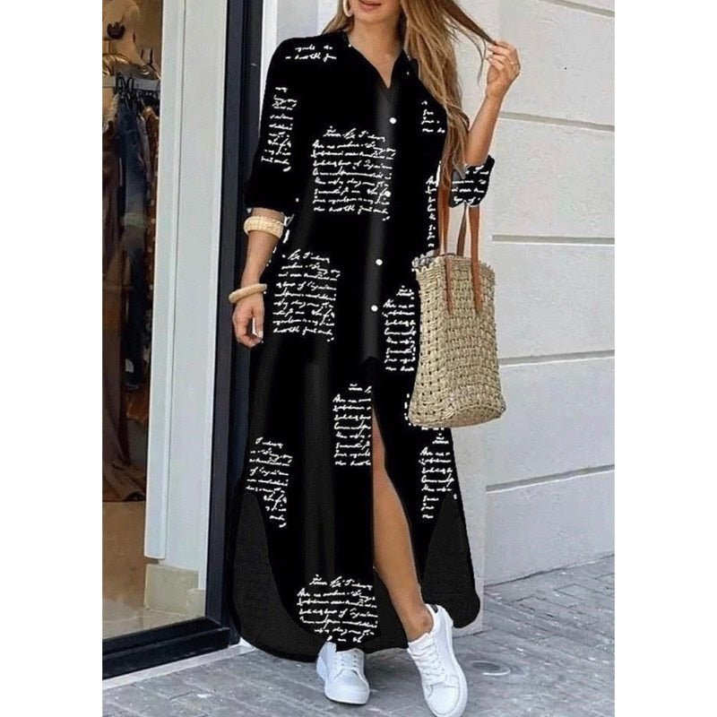 Casual Long Shirt Dress - MobbMall