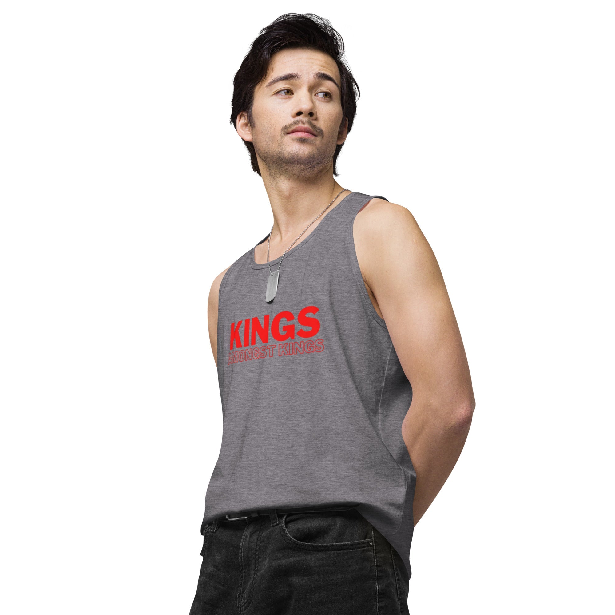 KINGS AMONGST KINGS Men’s premium tank top - MobbMall