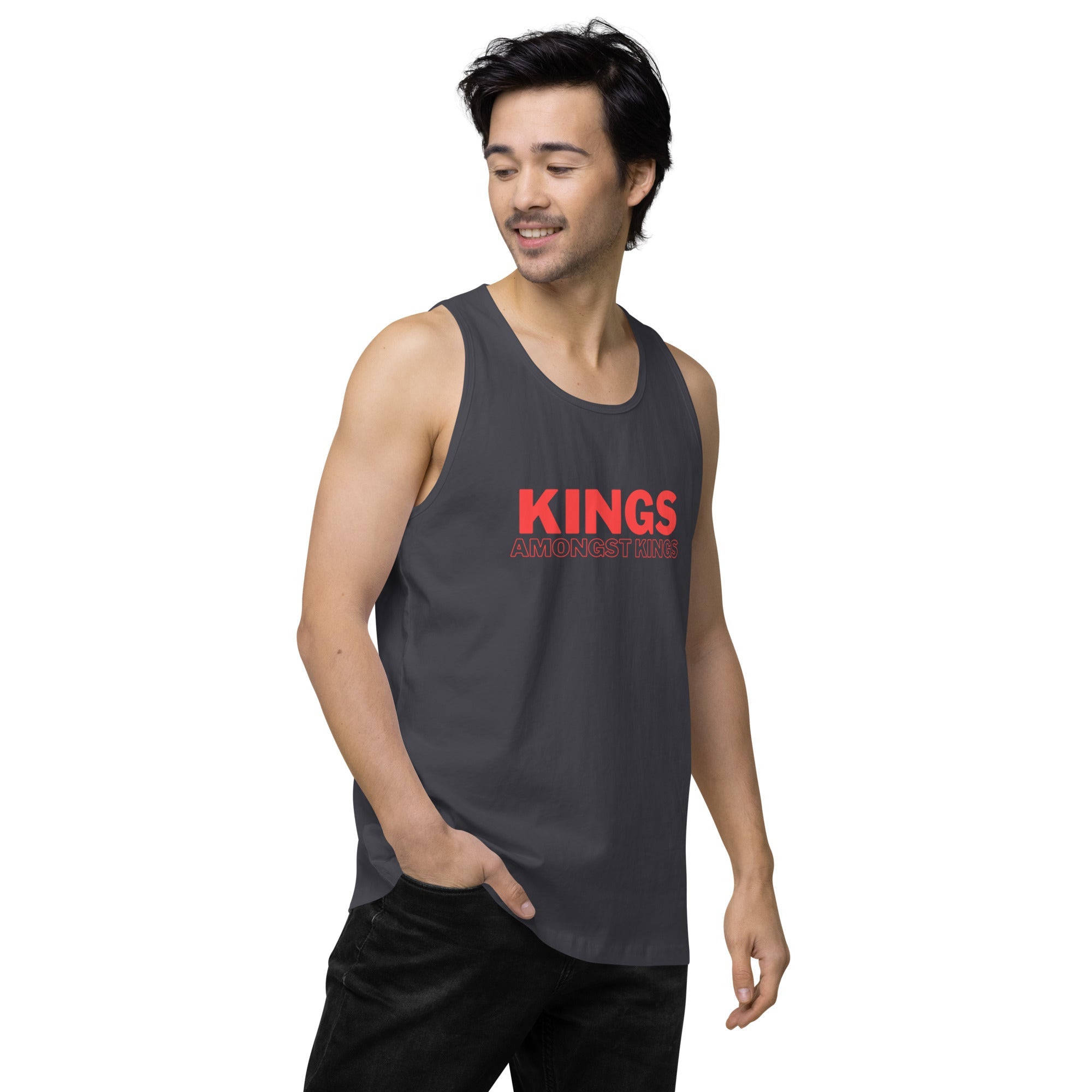 KINGS AMONGST KINGS Men’s premium tank top - MobbMall