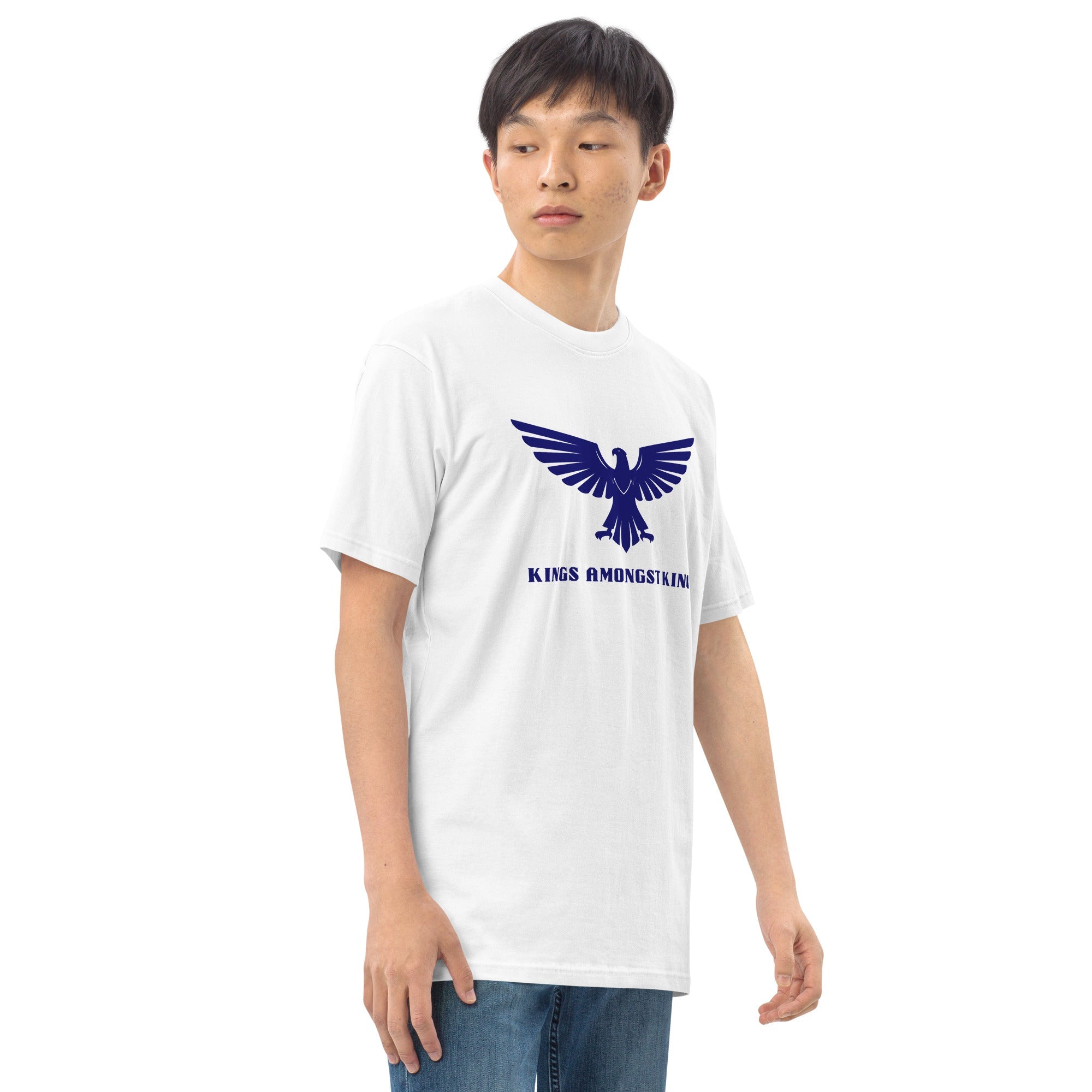 Midnight Blue Men’s premium heavyweight tee - MobbMall