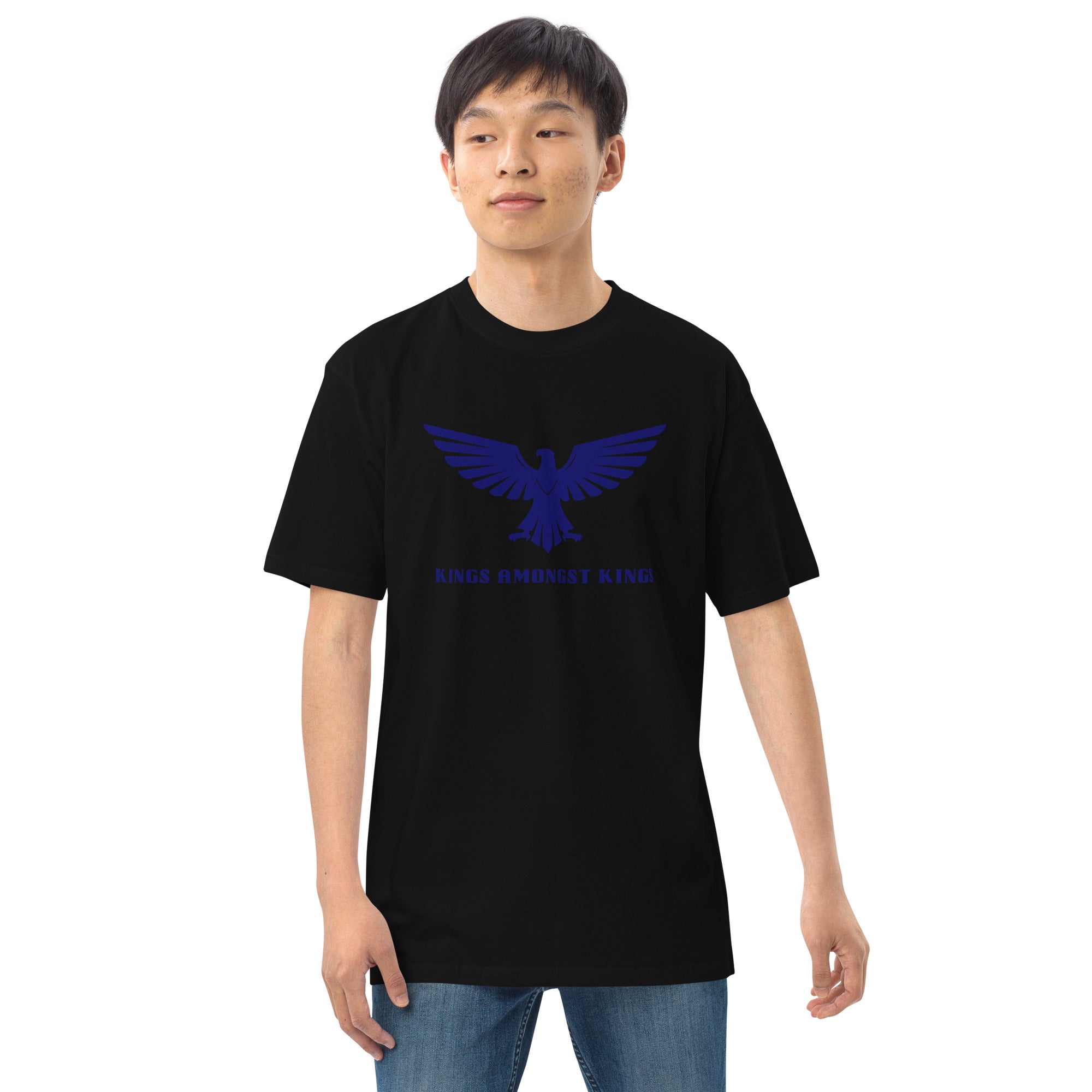 Midnight Blue Men’s premium heavyweight tee - MobbMall