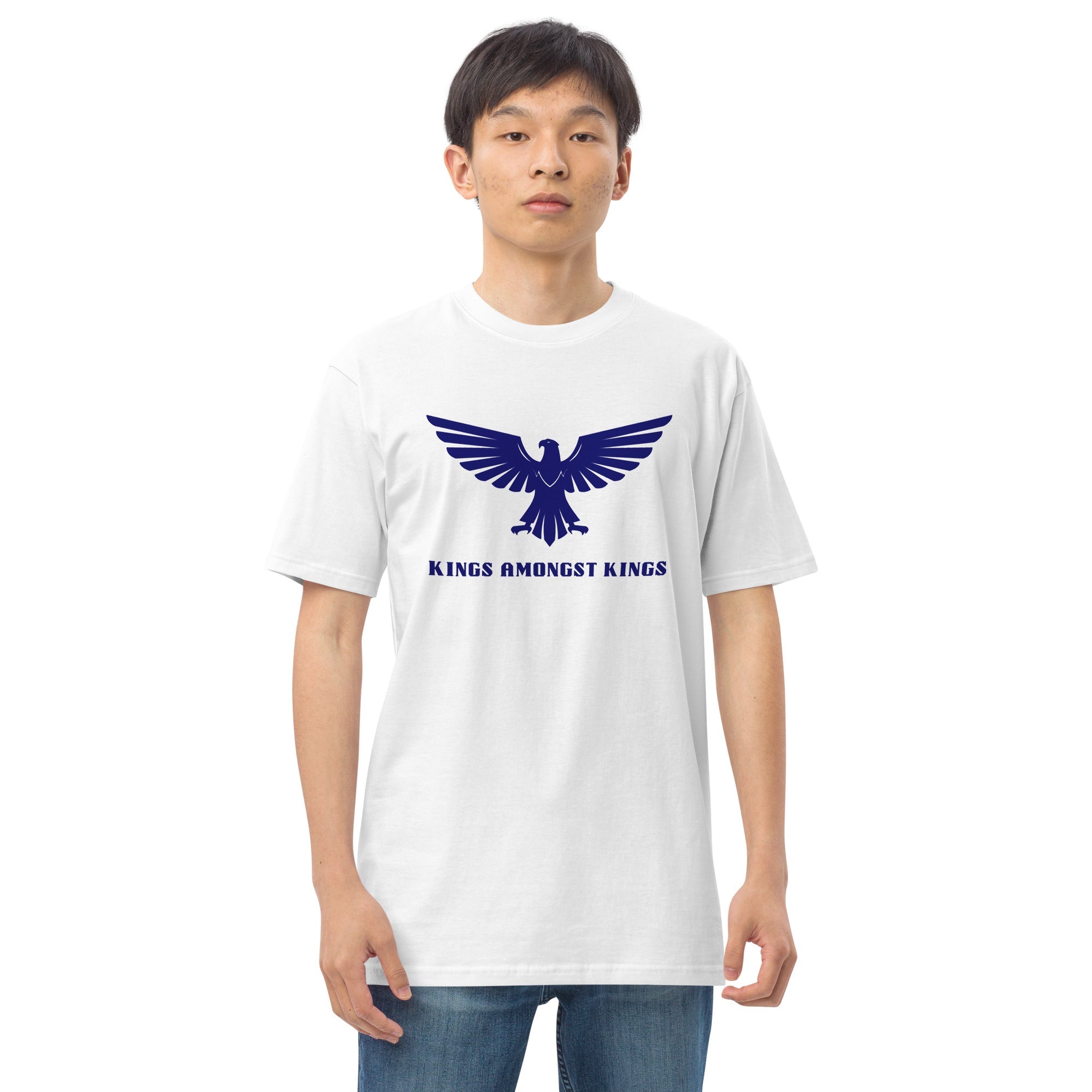 Midnight Blue Men’s premium heavyweight tee - MobbMall