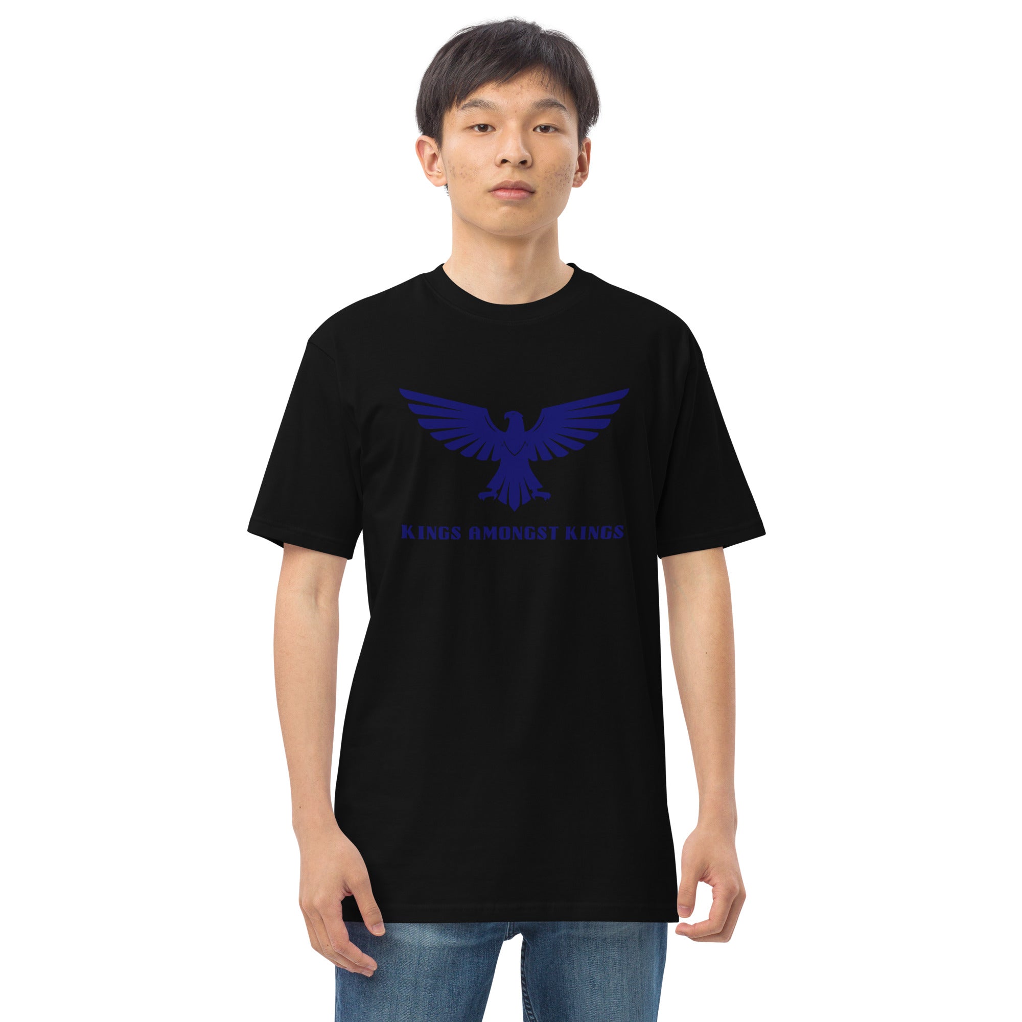 Midnight Blue Men’s premium heavyweight tee - MobbMall